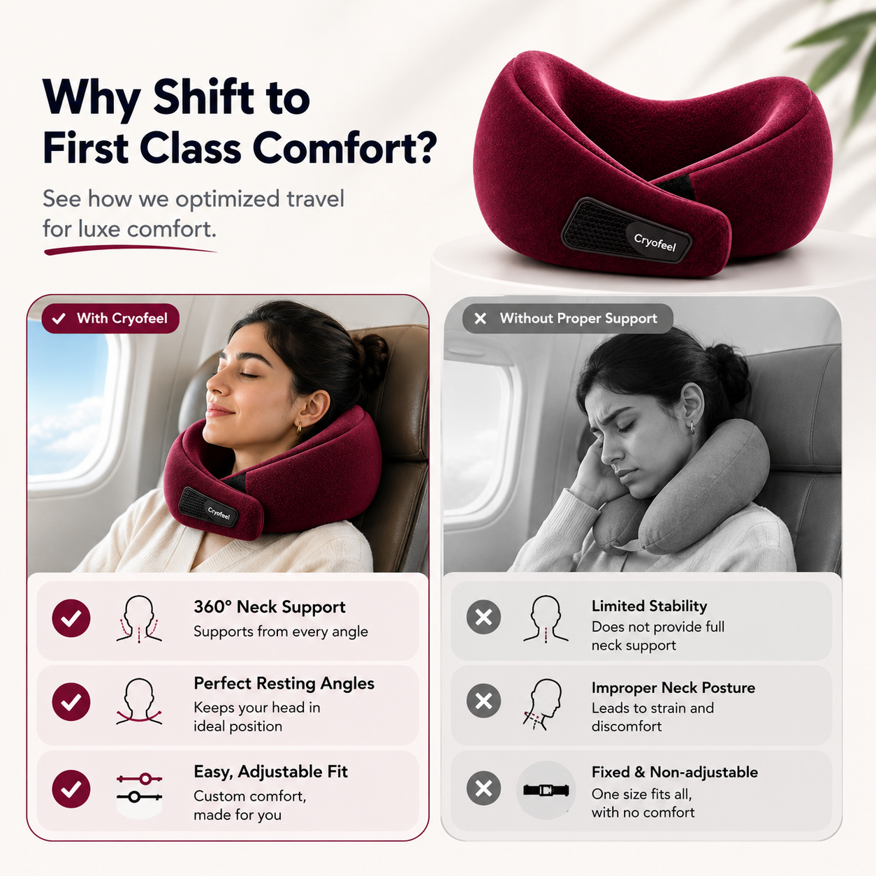 Travel Neck Pillow (CerviCore)